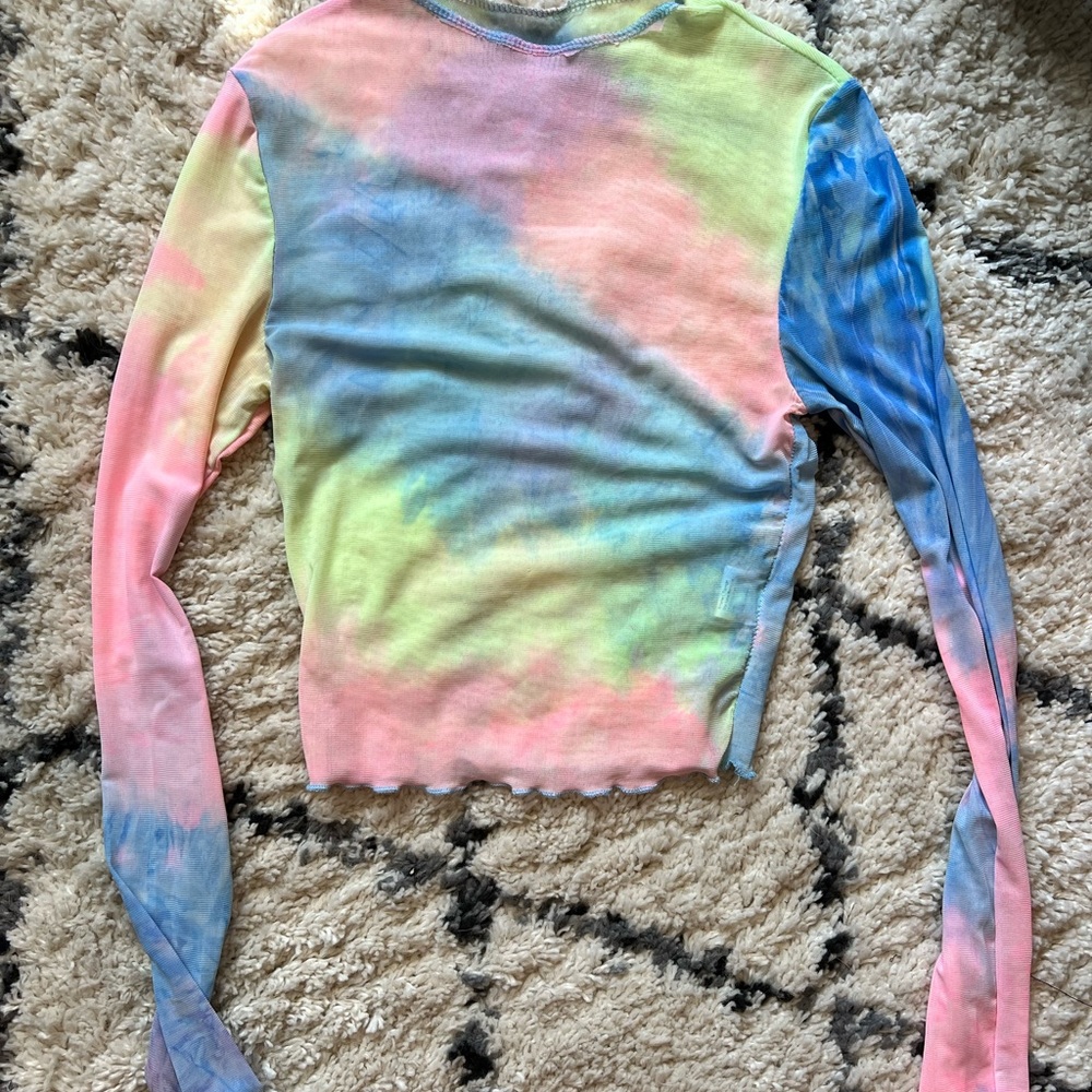 Long sleeve sheer shirt